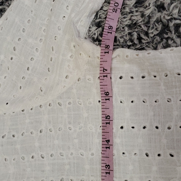 ASOS White Eyelet Ruffle Top - Picture 11 of 13